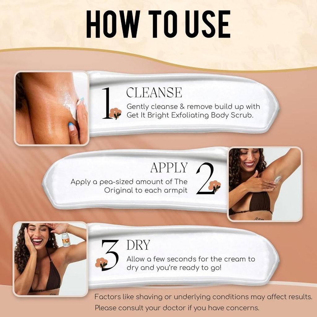 Underarm Brightening Deodorant Cream 200 ml Pack of 2